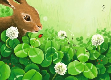 A6   ansichtkaart   haasje zoekt een ei