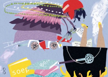 A6   ansichtkaarten hoe was het op school samme voor 0